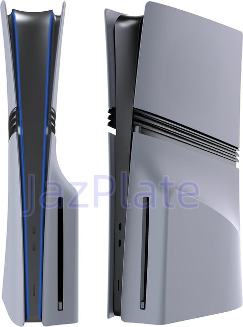 JazPlate Pro Disc Edition Abdeckplatten für PS5 Pro in Grau mit Logo-Skin und Aufkleber zum 30-jährigen Jubiläum - Bild 1