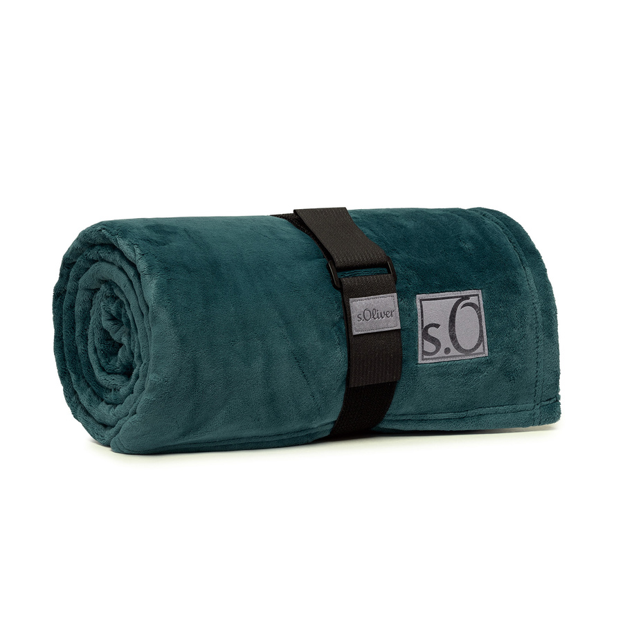 s.Oliver Wohndecke Kuschelsoft Green B/B/H: 200 x 150 cm - Bild 1