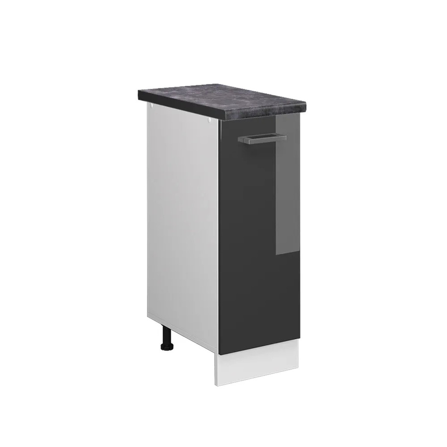 Vicco Apothekerschrank R-Line Anthrazit Hochglanz/Weiß B: 30 cm, H: 81,6 cm, T: 20,63 cm - Bild 2