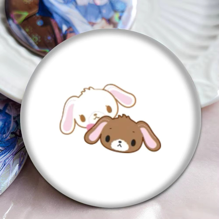 Kawaii Anime Sugarbunnies Runde Brosche aus Metall in Multicolour für Cosplay und Sammler, Durchmesser: 25 mm, 32 mm, 44 mm und 75 mm - Bild 3