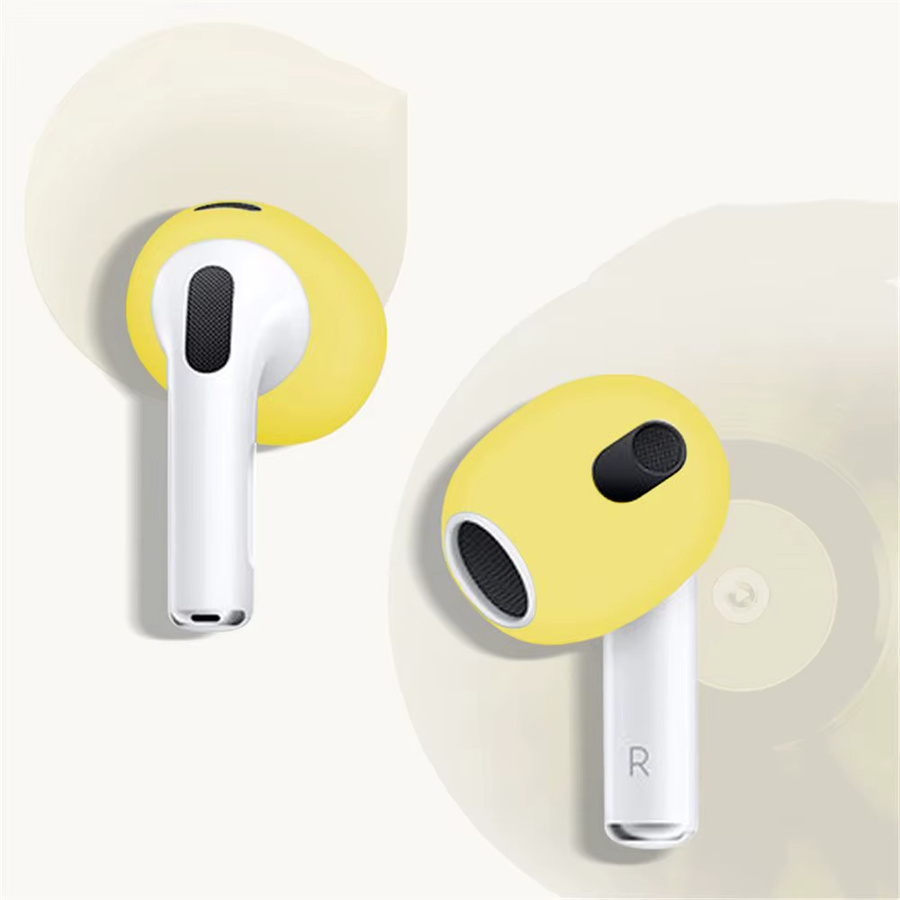 Silikon-Ohrabdeckungen für Apple AirPods 3 in Transparent, 1 Paar rutschfeste Schutzhüllen als Ersatzzubehör - Bild 2