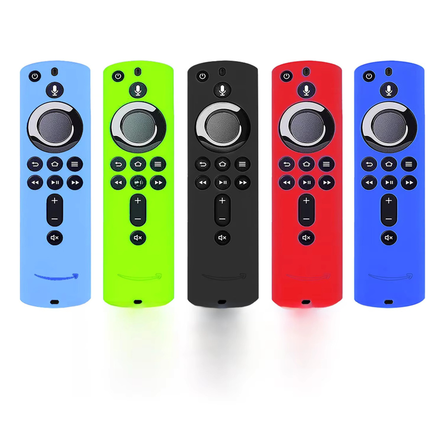 WESOPRO Silikonhülle für Fire TV Stick 4K und 2. Generation Remote mit Glow in the Dark Effekt, Multicolor/Grün - Bild 5