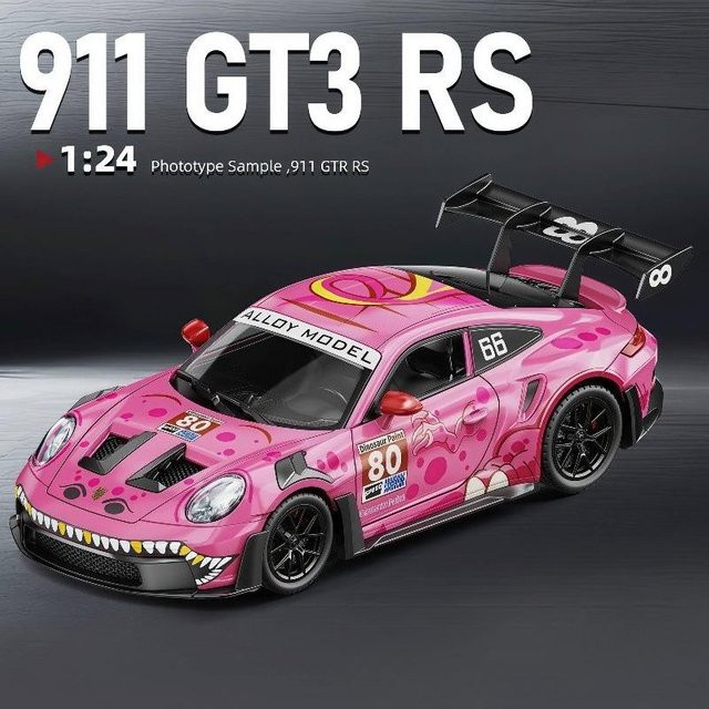 Linyi Toy Car Gt3 Rs Tyrannosaurus Rex Lackierung, Legierungsauto, 1:24, Metall, ab 14 Jahren - Bild 1