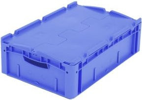 Bito Eurostapelbehälter XL mit Deckel XLD64171, Blau, B/T/H: 60 x 40 x 18,8 cm - Bild 1