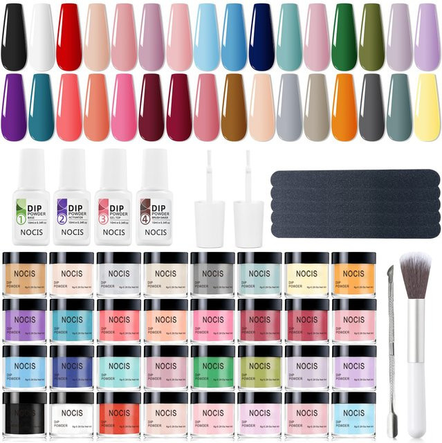 NOCIS Dip Powder Nail Kit, Schimmernd, Puder - Bild 1