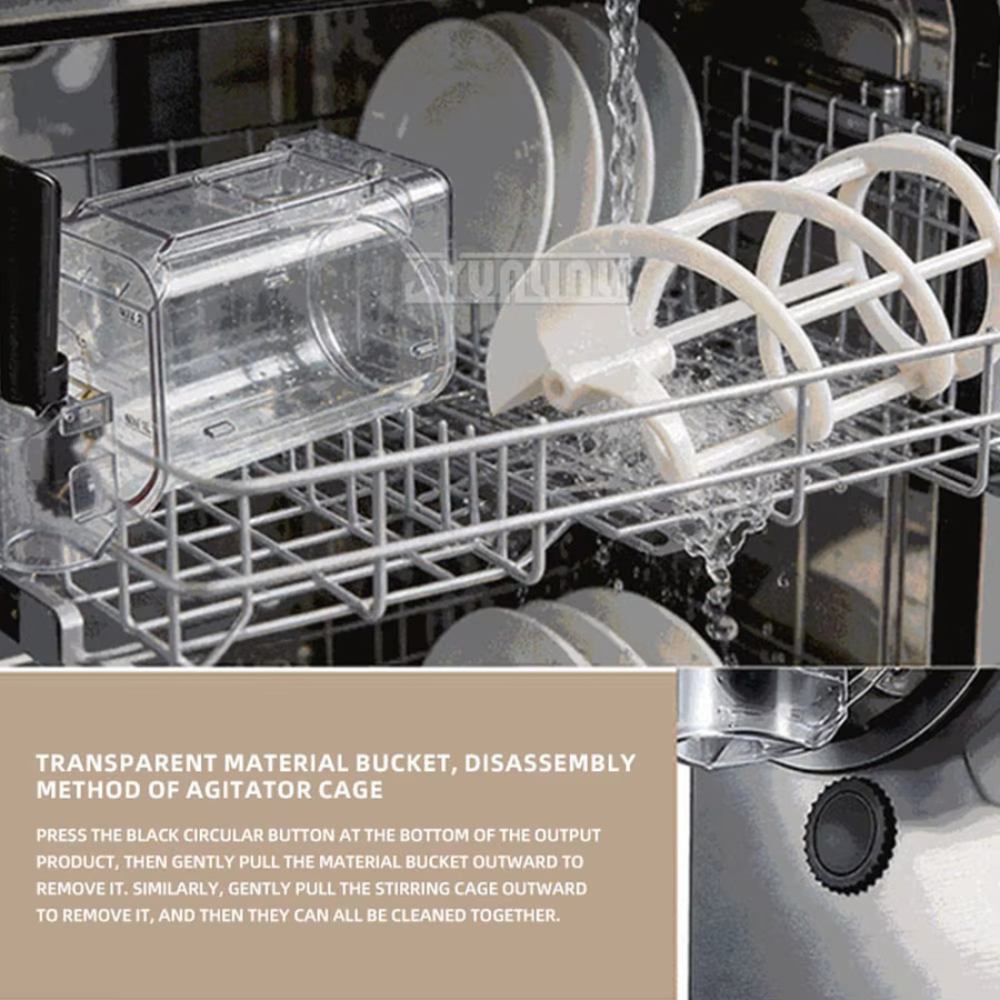 YunlinLi Slushie-Maker Eismaschine mit Touchscreen aus Edelstahl in Silber - Bild 5