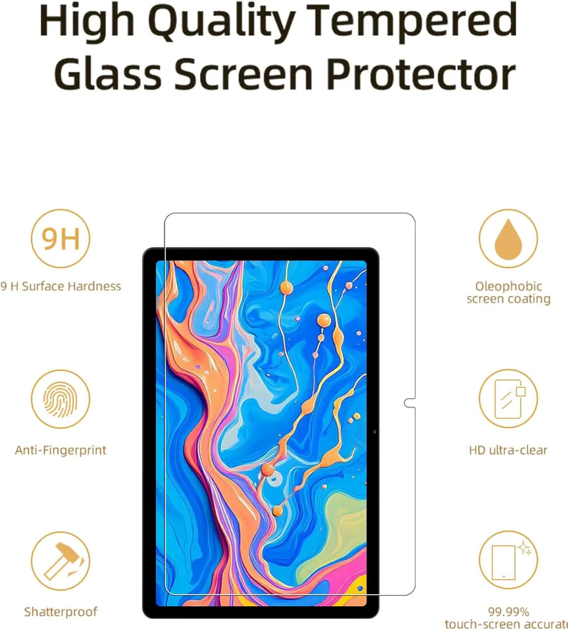 2er-Pack Teclast Artpad Pro 12,7 Zoll Displayschutzfolie aus 9H gehärtetem Glas, transparent und kratzfest - Bild 4