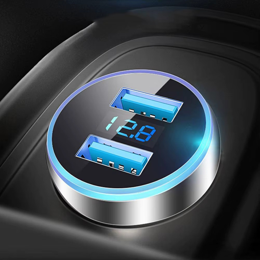 Dual USB Auto Ladegerät mit USB Typ C und 3,1 A Schnellladefunktion für iPhone und Samsung - Bild 2
