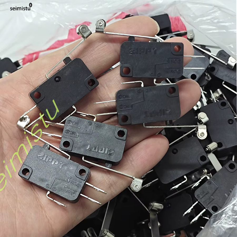 10 Stück ZIPPY Mikroschalter 3-Pin 4,8mm in Schwarz für Arcade-Drucktasten und LED-Schalter - Bild 5