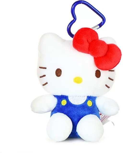Hello Kitty Plüschpuppe als Hängeornament, Plüsch-Schlüsselanhänger, 12 cm - Bild 1