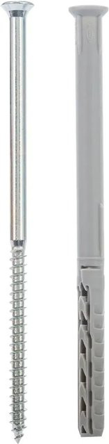 Fischer Langschaftdübel SXR Universal Dübel aus Nylon in Grau und Silber, Durchmesser: 8 mm, Länge: 120 mm - Bild 2