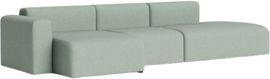 HAY Mags 3-Sitzer Sofa Kombination mit niedriger Armlehne links, gepolstert in Stoff - Bild 1