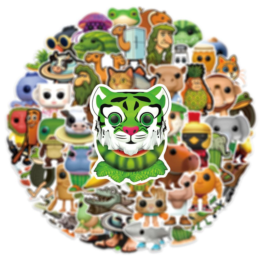 Yiran toy Tung Sahur Italienisches Brainrot Sticker-Set, 55-teiliges Set - Bild 2