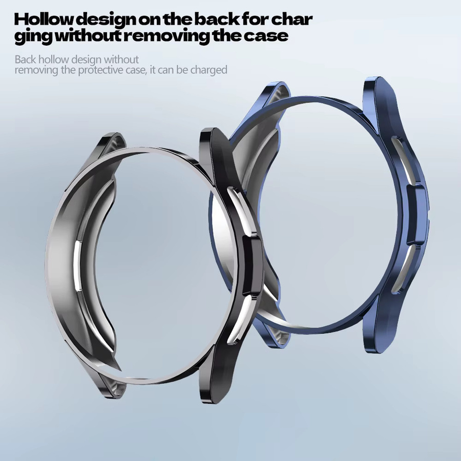 Samsung Uhrenzubehör, TPU-Gehäuse Glas für Galaxy Watch 6 Classic 43/47mm, transparent, Unisex - Bild 3