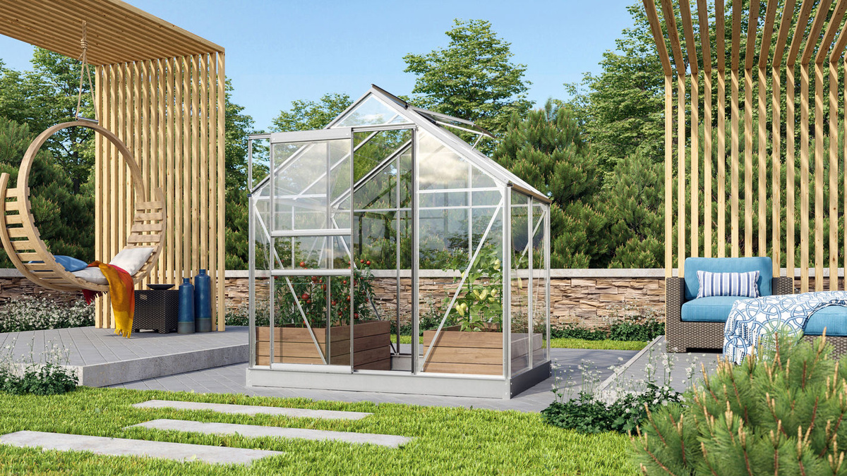 Vitavia Gewächshaus Venus 2500 aus Aluminium eloxiert mit 2,5 m² und Sicherheitsglas - Bild 2