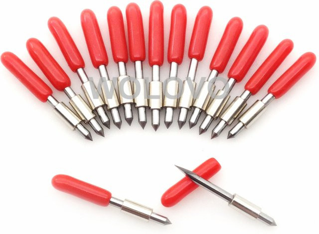 Graphtec 15er Set 45 Grad Hobby-Messer für Vinyl Cutter Plotter CB15/CB15U in Rot - Bild 1