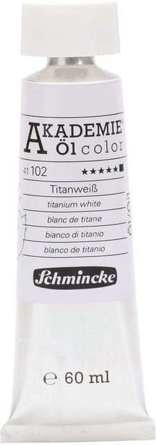 Schmincke Akademie Ölfarbe Titanweiß 60ml - Bild 1