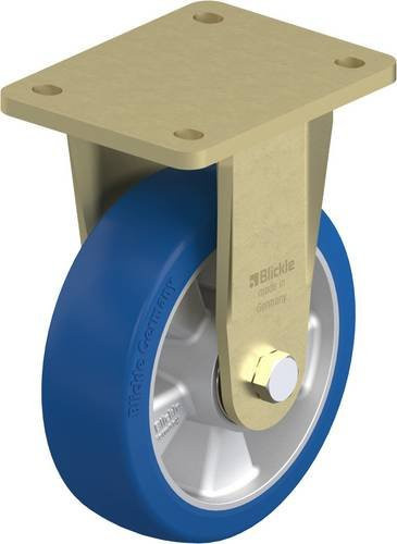 Blickle Bockrolle BS-ALBS 160K in Silber, Rad-Durchmesser: 16 cm, Tragfähigkeit: 580 kg - Bild 1