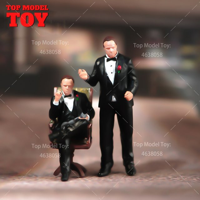 MAK Filmfiguren Pate, unbemaltes Modell, Männliche Szene, Bunt / Mehrfarbig - Bild 1