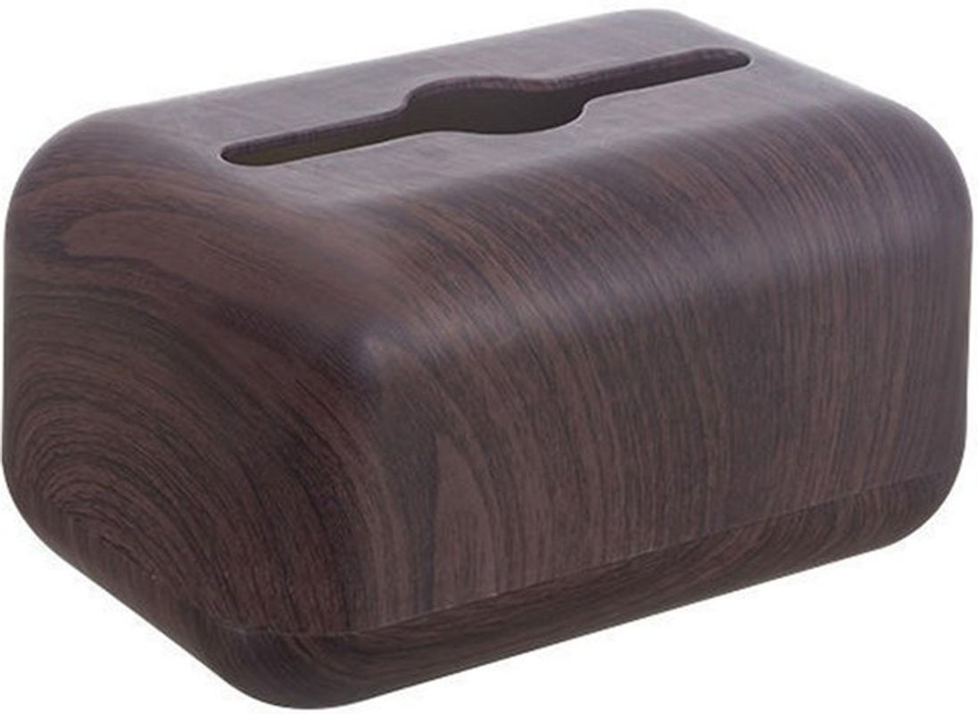 OutsideWorld Taschentuchbox in Holzmaserung, rechteckig und minimalistisch, schwarz - Bild 3
