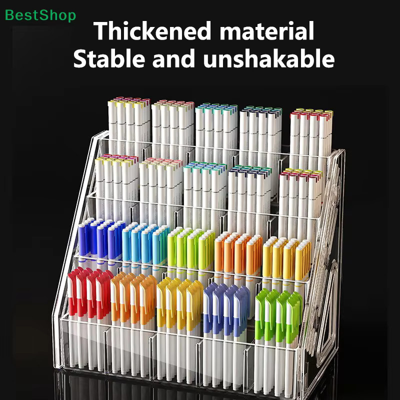 HNKMP Hochtransparenter Acryl-Make-up-Organizer mit 5 Etagen für Lippenstifte und Schönheitsprodukte in Transparent und Multicolour - Bild 2