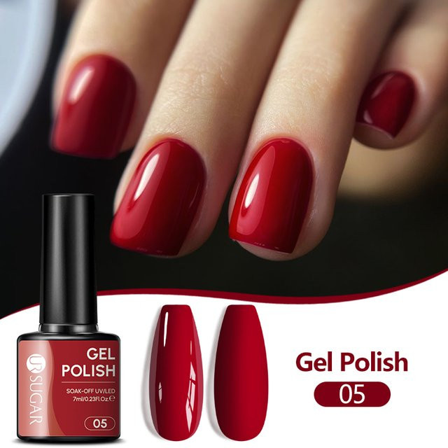 UR SUGAR Classic Red Series Nagelgel, Red, Glänzend, 7 ml - Bild 1