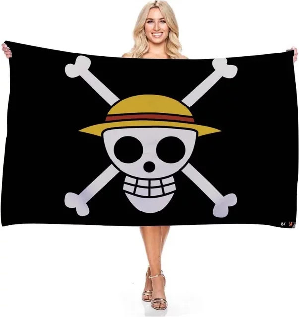 Bandai One Piece Monkey D.Luffy Skull Flag, Flagge, 90x150cm - Bild 1