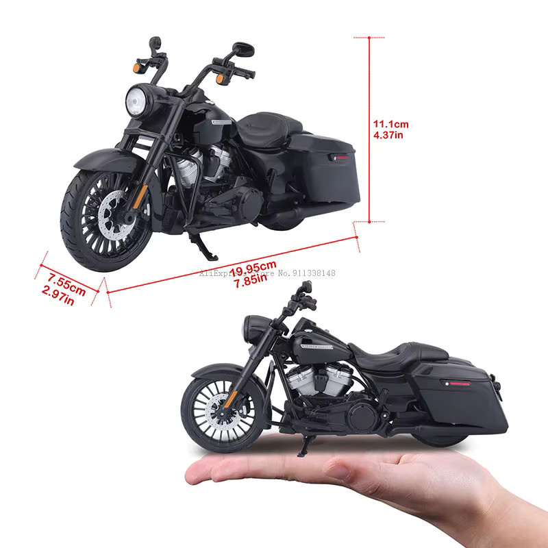 Maisto Harley Davidson 2017 Road King Special Classic Motorradmodell 1:12 Druckguss - Bild 2
