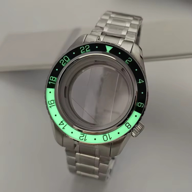 Seiko Uhren-Teile Lünette, Edelstahl, Silber, Unisex - Bild 2