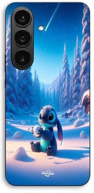 3D Maniacase Schutzhülle für Samsung Galaxy S26 FE mit Stitch Sternen und Schnee in Schwarz und Multicolour - Bild 1