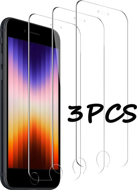 3er-Set gehärtetes Schutzglas für Apple iPhone 6, 6s, 7, 8, 5, 5c, 5s und SE, transparent - Bild 1