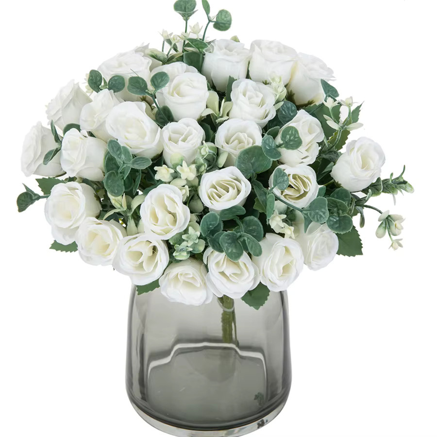 ZQCY Künstliche Seidenblumen in Lila mit 10 Köpfen für Hochzeit und Dekoration - Bild 3
