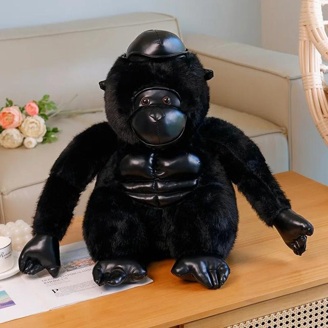 BC Pet Supplies Orang-Utan-Gorilla-Schimpansen-Plüschtier, schwarz, ab 14 Jahren - Bild 1