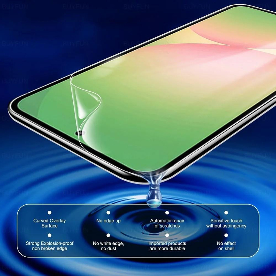 2 Stück Samsung Hydrogel-Displayschutzfolie für verschiedene Galaxy Modelle, transparent - Bild 4
