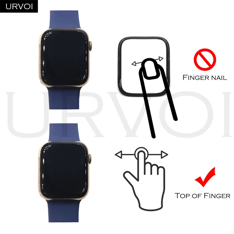 URVOI Displayschutzfolie, TPU, klar, für Apple Watch Ultra 2, 42 mm, 46 mm - Bild 3