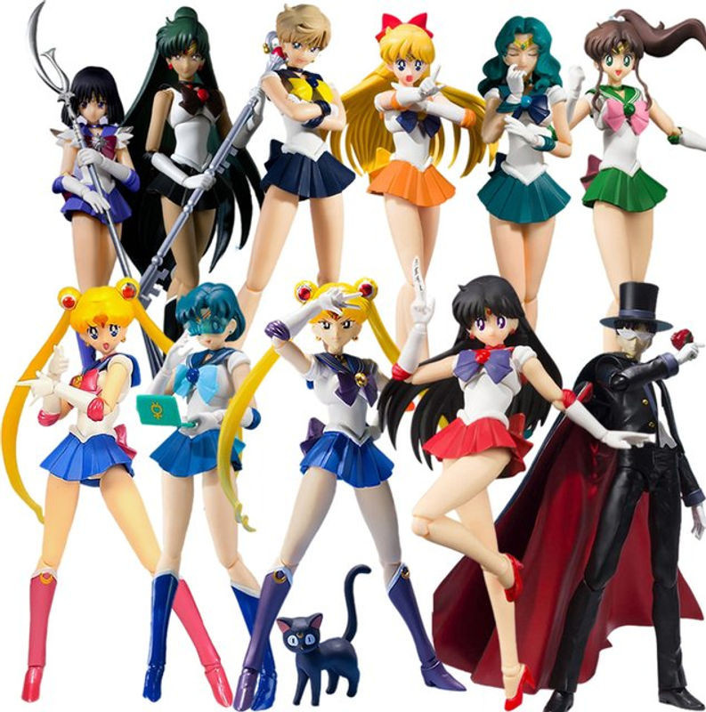 Bandai S.H.Figuarts Sailor Moon Anime Actionfigur Set mehrfarbig - Bild 1