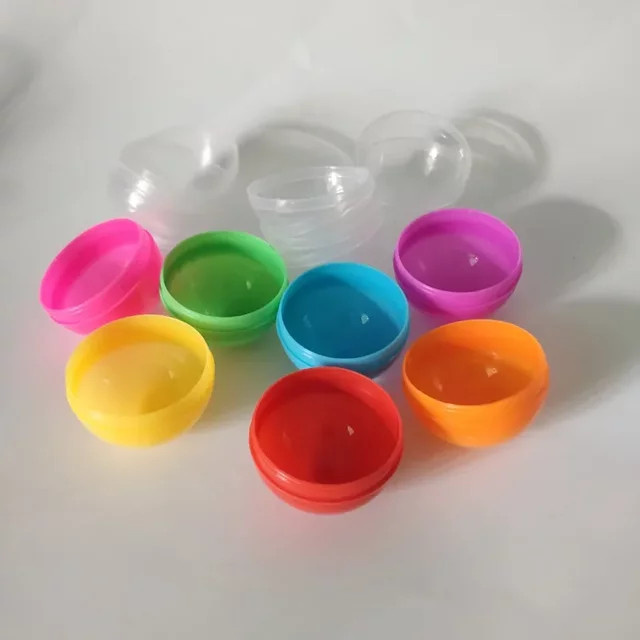 Migii Gachapon-Eier, Regenbogenfarbene Plastikkapseln, 100 Stück - Bild 1