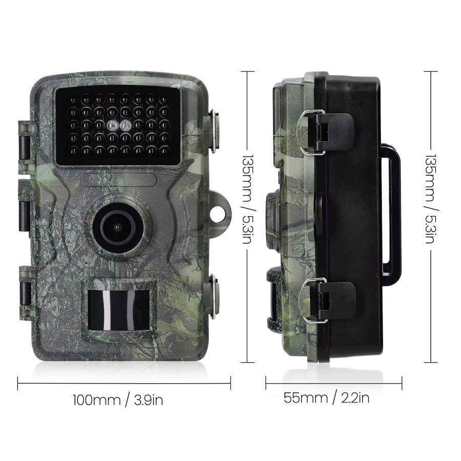 Outdoor Kamera mit 16MP und 1080P Auflösung, Field Detection Kamera mit 2.0 Zoll TFT Farbdisplay, Tag- und Nachtmodus, IP66 wetterfest, Multicolor - Bild 5