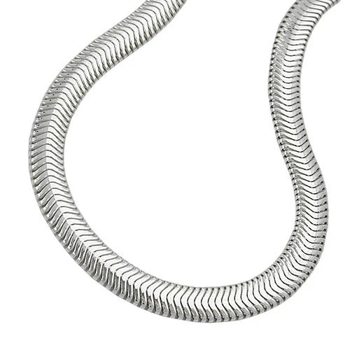 SIGO Kette Schlange flach, 925 Silber, 42 cm, Unisex - Bild 1