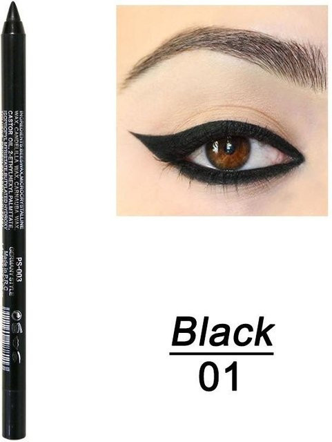 QUEYEA LOVE Eyeliner Pencil Gel, Schwarz, Metallic, Wasserfest - Bild 1