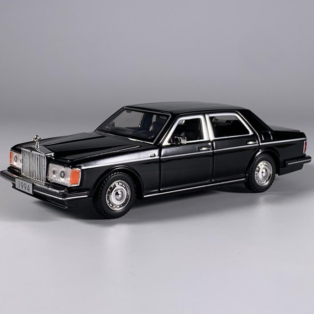 1994 Rolls Royce Silver Spur Limousine, Modellauto, 1:32, Metall, schwarz - Bild 1