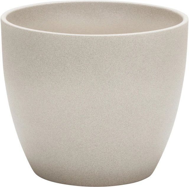 Scheurich Übertopf 920 aus Keramik in Taupe Stone, rund, Durchmesser: 19 cm, Höhe: 17 cm - Bild 1