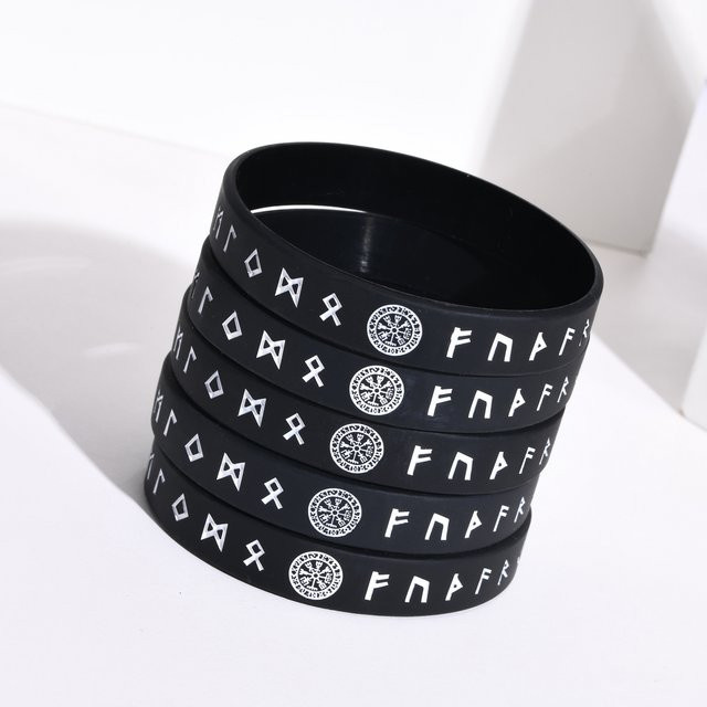prjewel Armband, 5-teilig, Silikon, Schwarz, Unisex - Bild 1