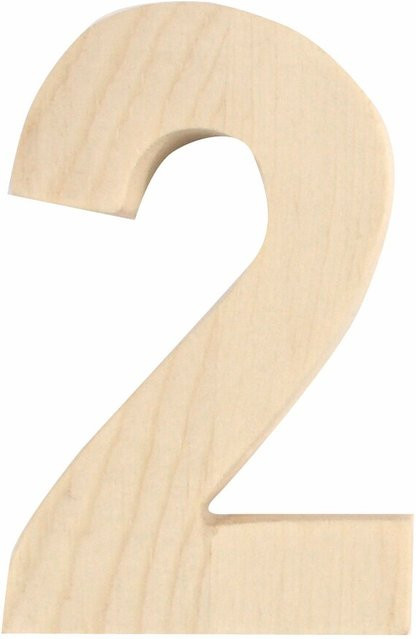 Rico Design Deko-Zahl 8 aus Holz, Höhe: 8 cm - Bild 1