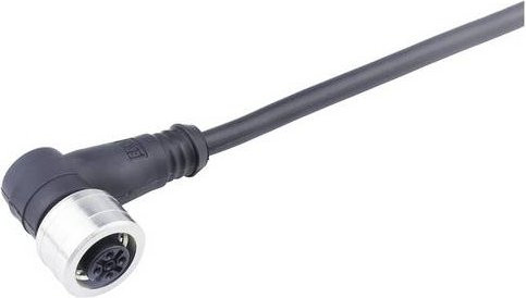 Molex Sensor-Aktor-Steckverbinder M12 in Schwarz, konfektioniert, 2,0 m - Bild 1