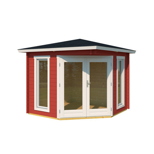 Lasita Maja Gartenhaus Oban in Schwedenrot, B/H/T: 282,3 x 240,54 x 255,6 cm - Bild 3