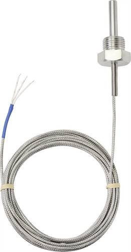TRU COMPONENTS TC-9779556 PT100 Temperatursensor -50 bis 400°C in Silber mit offenem Kabelende - Bild 1