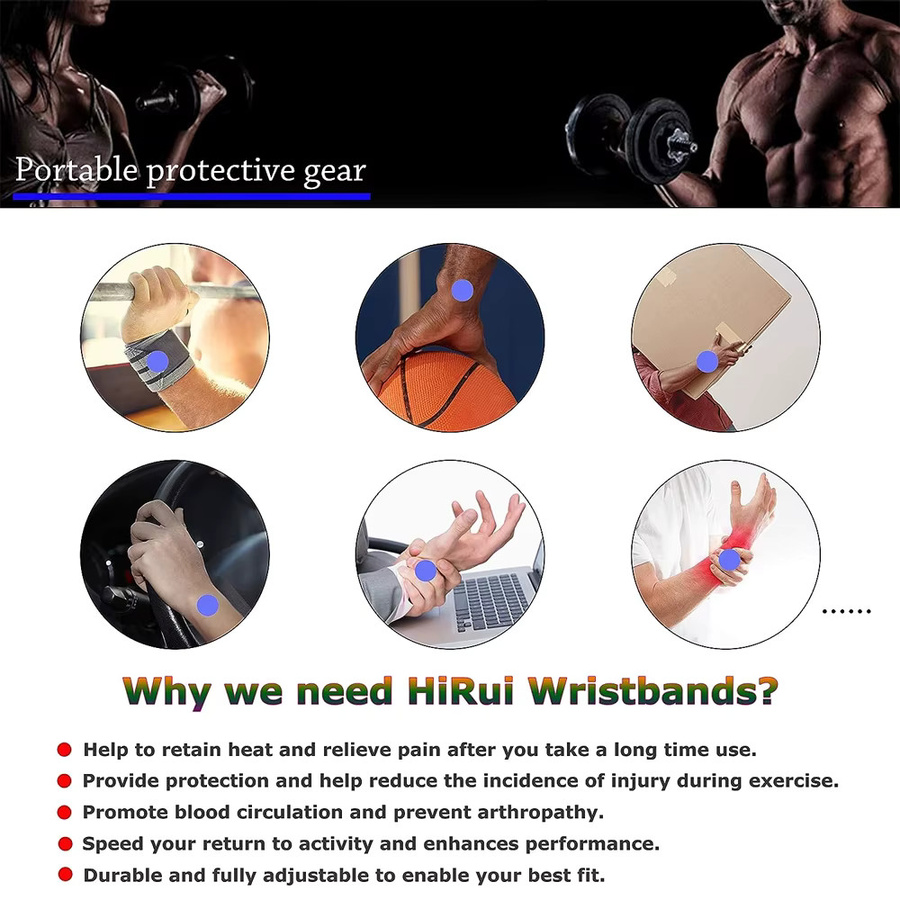 BOTQTOW Handgelenkbandage, Unisex, für rechte und linke Hand - Bild 3