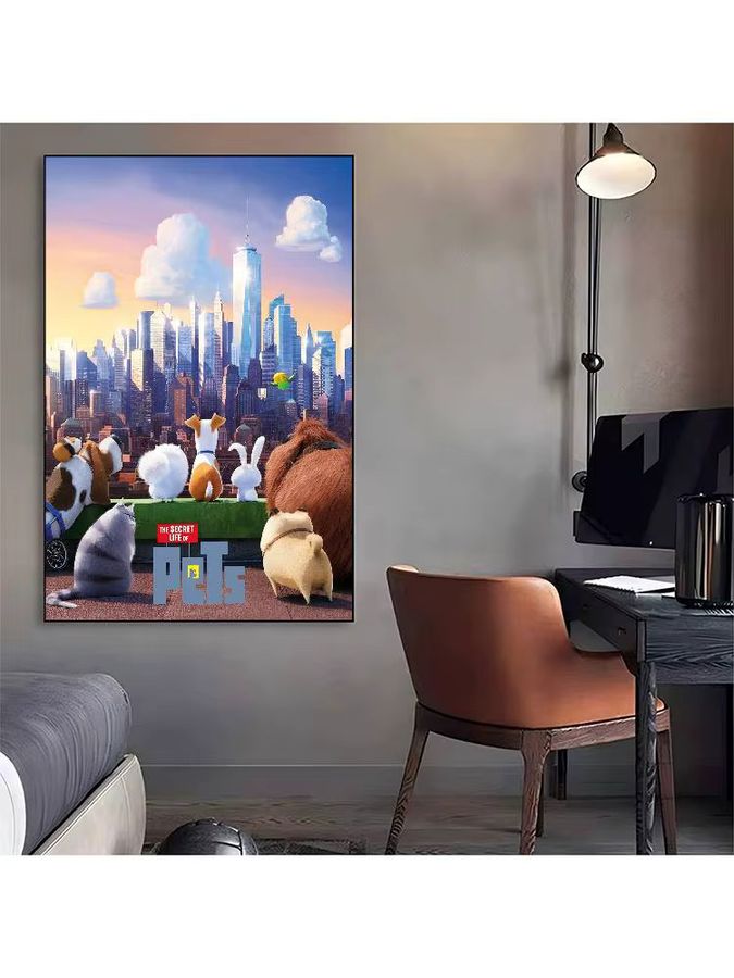 Wasserfester Wandaufkleber T-The Secret Life Of Pets Filmplakat in Multicolor - Bild 7