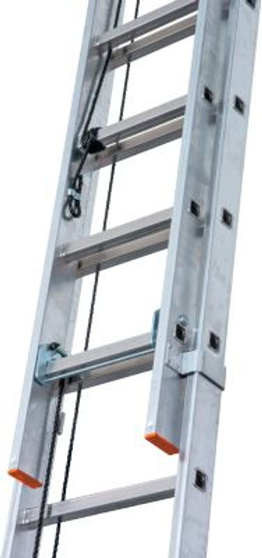 Krause Alu-Sprossenseilzugleiter ROBILO 129871, Silber, 2 x 18 Sprossen - Bild 2
